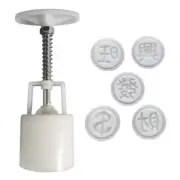 Chinese Characters Shape DIY Mooncake Molds Hand Press Plastic Mooncake Cutters