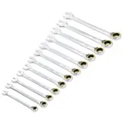 Draper Expert Metric Reversible Ratchet Combination Spanner Set 12 Piece 03913