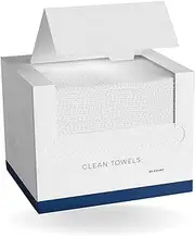 Clean Towels, Disposable Face Towelette, Facial Washcloth, Makeup Remover Dry Wipes, Ultra Soft, Multi-Purpose Skincare 50 Count
