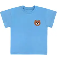 在飛比找Coupang 酷澎優惠-檸檬慕斯兒童刺繡泰迪熊短袖T卹