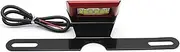 Motorcycle License Plate Holder Mount, Universal Motorcycle Rear License Plate Holder Bracket Support with LED Light Compatible with B-M-W (Color : Red)