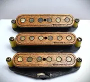 Wiggins Brand Stratocaster pickup set, Mesquite, hand wound, Surf tone.
