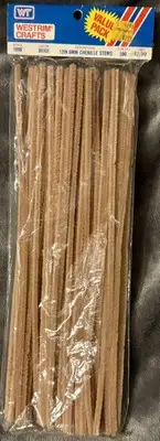 Westrim Crafts 100 Count Value Pack Beige Chenille Stems Pipe Cleaners