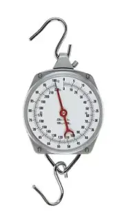 Hanging Scale Weigh Safely Multi Use Farm Round Face Weigh Feed Grain 55 Pounds