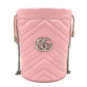 Gucci Mini Bucket Bag Quilted GG Marmont Gift Present 0523b