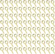 Shapenty Mini Metal Screw Eye Pin Hook Small Hoop Peg for Resin Keychain Crafts Christmas Ornaments Earring Necklace Bead Charm Jewelry Making Projects Cork Bottles,150PCS (8x4mm, Gold)