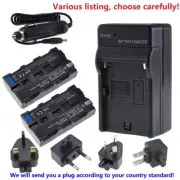 Battery or AC Charger for Sony NP-F570 NP-F550 HXR-MC1500 HXR-MC2000 HXR-MC2500