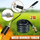 1 Set Weed Burner Kits Shrub Grass Killer Propane Gas Torch Garden with 2m Hose