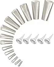 17/19PCS Caulking Tool Scraper Nozzles Spatulas Filler Spreader Sealant (19PCS)