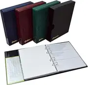 Banknote Album in Case Folder Book Notes Banknotes with 10 Pages and 10 Dividers - Very Big Capacity - RED