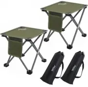 Roptat 2 Pack Camping Stool,Portable Folding Compact Lightweight NewOpen Box