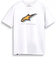 Alpinestars Quicker CSF, t-shirt , color: White/Orange , size: XL