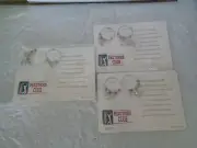 (6) New - PGA Tour Partners Club - Stemware Wine Glass Charms - Golf Themed
