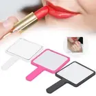 2pcs Handheld Makeup Mirror Portable Square Vanity Mirror Compact Beauty GOF