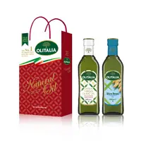 在飛比找demall購物網優惠-奧利塔特級初榨橄欖油+玄米油禮盒組(500mlx2瓶)