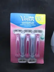 Gillette Venus Sensitive Skin Elixir Razors 15 Pack- Brand New