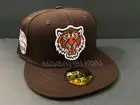 EXCLUSIVE DETROIT TIGERS FITTED HAT MOCHA BROWN PINK UV 2005 PATCH CLUB 7 1/2