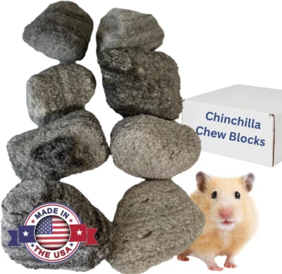 Chew Toys for Chinchilla, Lava Block Toys for Small Pet Animals like Rat, Mice,