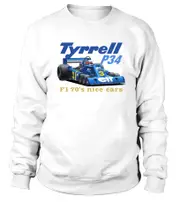 Tyrrell P34 Scheckter F1 style rétro des années 70 sweatshirt CrewneckHoodie sweatshirt