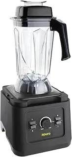 Apuro Bar Blender in Black with Removable Clear Cap and Metal Clutch 2.5L - BPA Free Jug - Easy to Clean