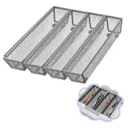 4PCS Drawer OrganizerDrawer Organizer for KitchenUtensil Mesh Drawer Organize...