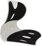 Back and Lumbar Support, Petal Shaped Ergonomic Chair Back Posture Corrector, Breathable Comfortable Office Chair Seating Cushion Prevents The Build Up of Pressure and Pain (Black)