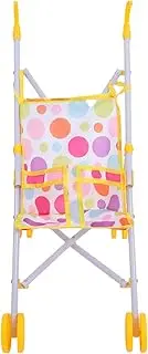Vaguelly Simulated Doll Stroller Toy Stroller for Dolls Baby Girl Toys Stability