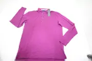 NEW Greyson Apache II Long Sleeve Polo Mens Size Medium Meadowsweet 974A 1259323