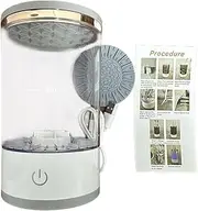 Electric Makeup Tool Cleaner Efficiently Cleans Brushes in One Go Easy and Convenient to Soft Water Rotate Storage Box, transparent
