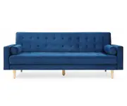 Sofia Sofa Bed 3 Seater Velvet Blue