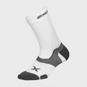 [2XU] 2XU - Vectr Cushion Crew Socks - White/Grey