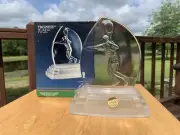 Vintage Trophee Tennisman Cristal d'Arques France