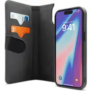 Gecko Magnetic Wallet Case for iPhone 15 - Black