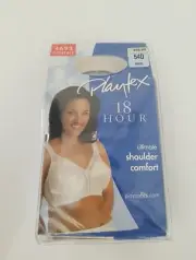 Playtex Women 18-Hour Original Comfort Strap Bra 4693 Marine blue Wireless New