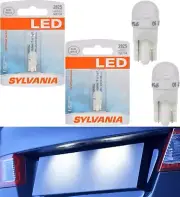 Sylvania LED Light 2825 T10 White 6000K Two Bulbs License Plate Tag Replacement