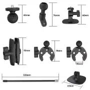 New Motorcycle Set Sports Recording Camera Accessories For Insta 360 X4/X3/X2 ==