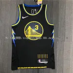 NBA 75週年 球衣 勇士 隊 3 號 WARRIORS 波爾 JORDAN POOLE CITY 黑 SW 運動背心