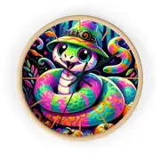 Retro Halloween Snake Wall Clock, 90s Style Cute Decor, Spooky Home Gift,
