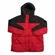 Wonder Nation Boys Hooded Jacket Size 8 (M) Husky Red/Black Fleece Lining