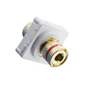 Speaker Cable Mech Connector Terminal for Clipsal Wall Plate Red on White