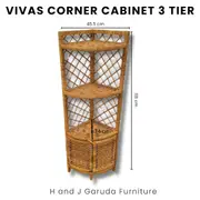 Vivas Corner 3-Tier Shelf