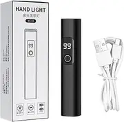 Small UV Light for Nails | Fingernail Curing Dryer USB Charging | Portable Digital Display LED UV Light with 2 Timing Modes for Manicure Pedicure Studio Home Airplane Camping