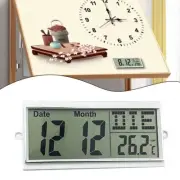 DIY LCD Digital Wall Clock with Temperature Display and Customizable Parts