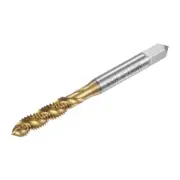 M6 x 1 High Speed Steel Titanium Plated Machine Spiral Flute Thread Tap