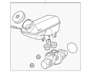Genuine Volkswagen Brake Master Cylinder 7B0-614-019-F (for: Volkswagen)