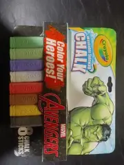 Crayola Washable Sidewalk Chalk Marvel Avengers - Incredible Hulk Theme Pack 8