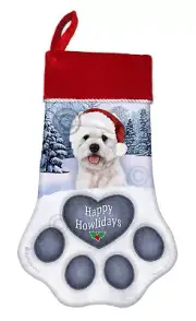 Westie Holiday Christmas Stocking