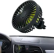 USB Powered Car Fan | Strong Wind Small Fan for Automotive - 5V USB Powered Compact Electric Cooling Air Circulator for Home Outdoors Automobile