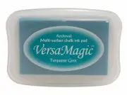Tsukineko VERSAMAGIC Embossing Versa INK PAD Stamping Chalk 15 turquoise gem
