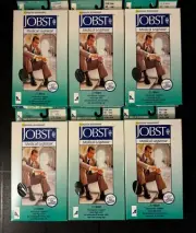 6X Jobst Men Therapeautic Support 20-30 mmHg Knee High Compression Socks Brown L